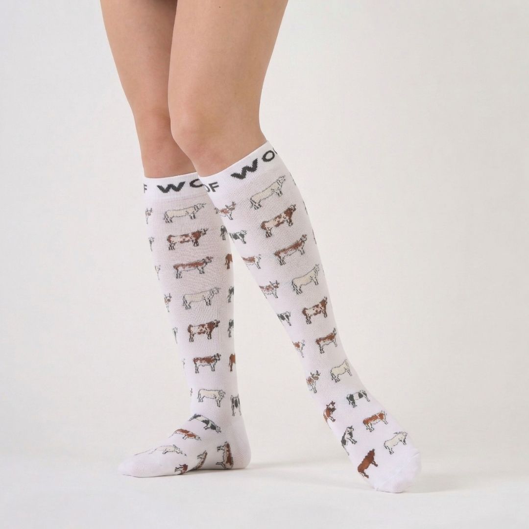 Cows Bamboo Compression Socks