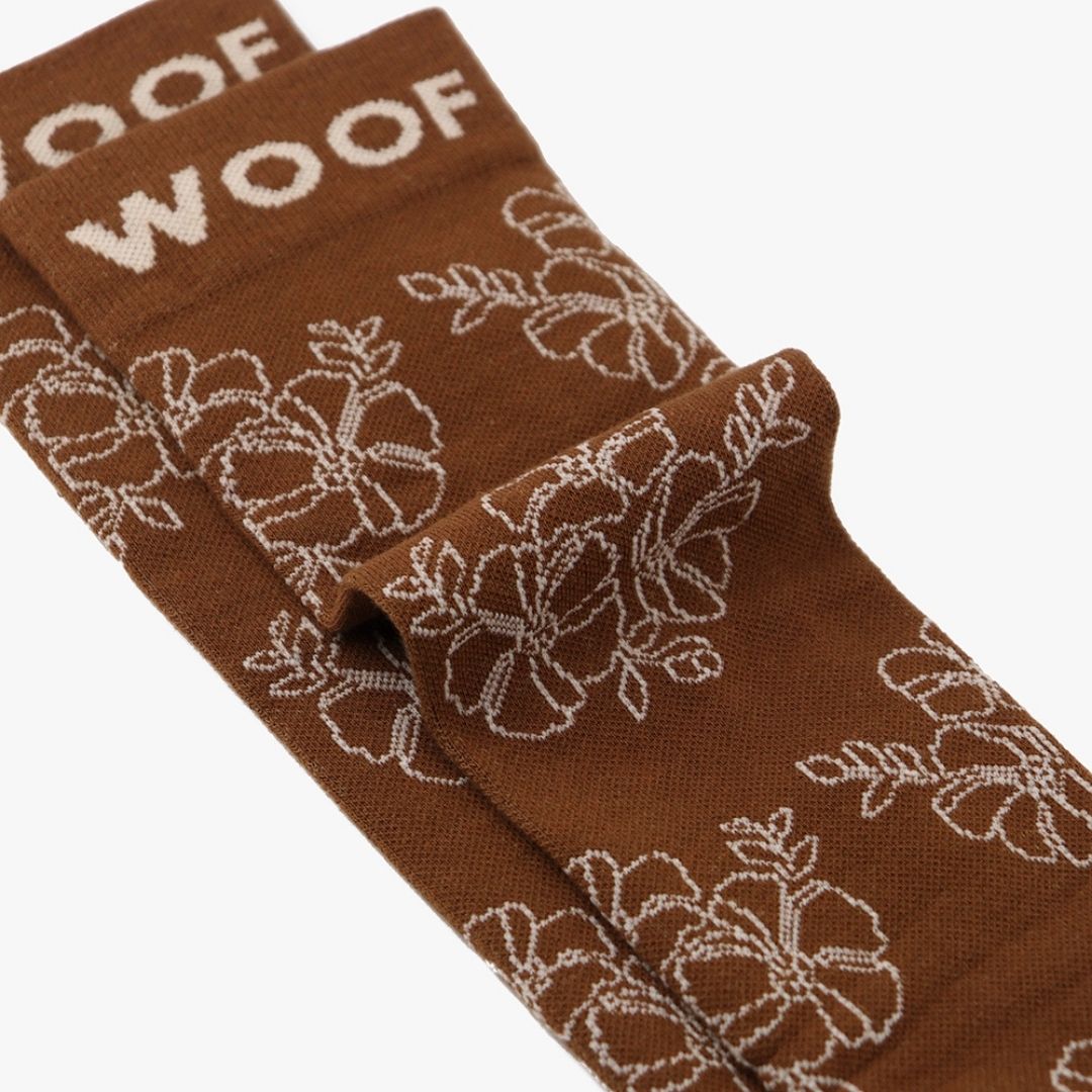 Pressed Flowers Bamboo Compression Socks