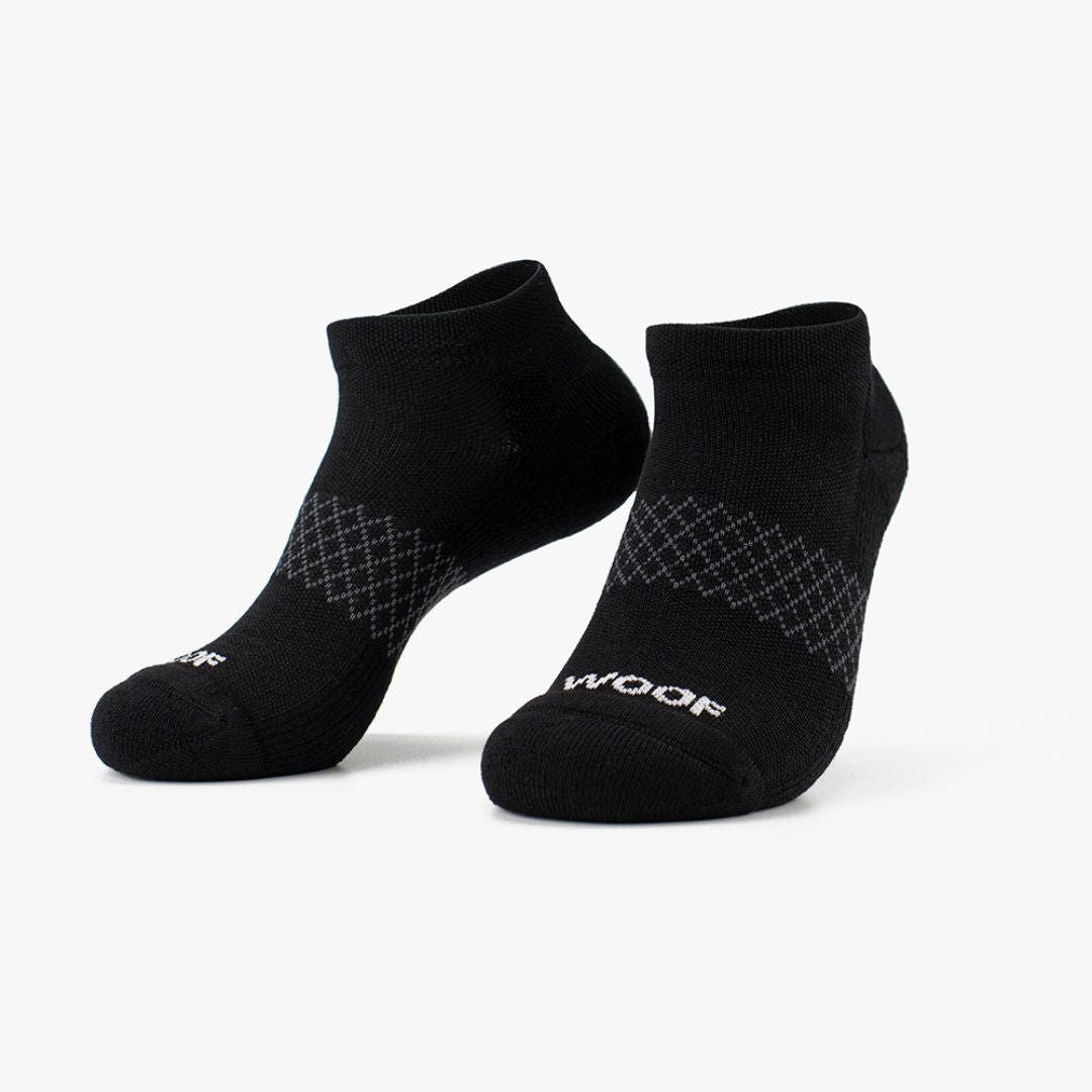 Black Bamboo Ankle Compression Socks 4 Pack